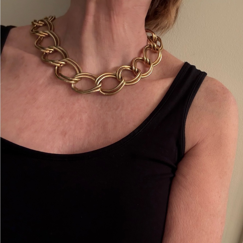 Choker with double link chain